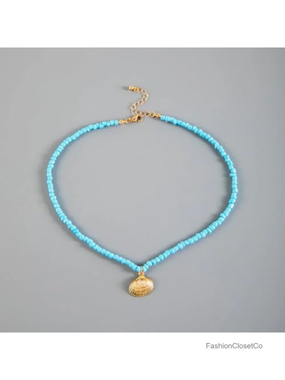 Layered Boho Seashell Starfish Pendant Necklace